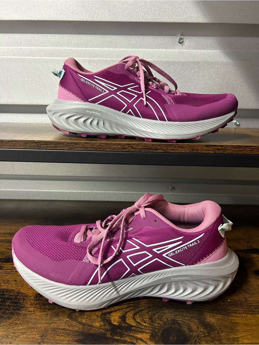 Asics Gel-Excite Trail 2 Women's Trail Shoes Blackberry/Light Blue Size 8